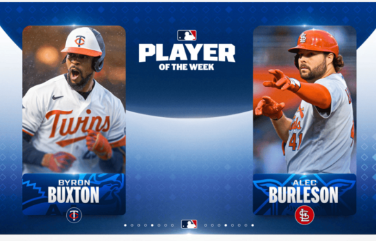 Buxton y Burleson son elegidos Jugadores de la Semana en MLB