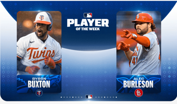 Buxton y Burleson son elegidos Jugadores de la Semana en MLB