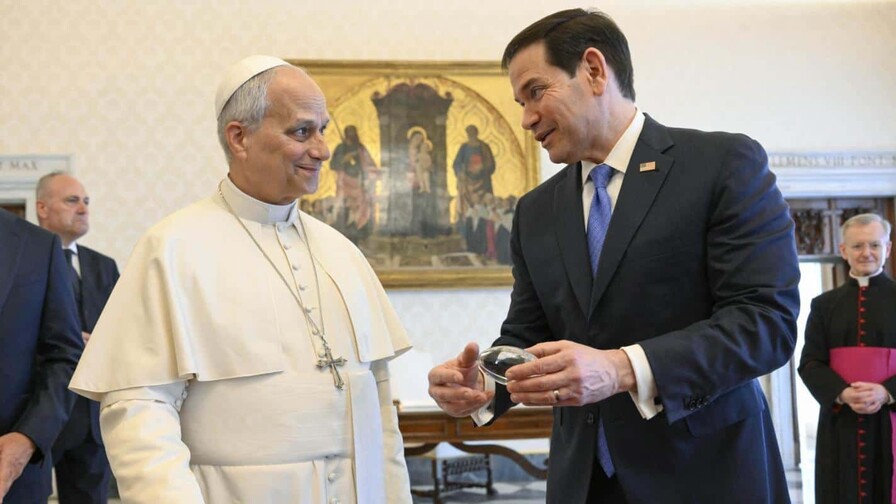 EE. UU. subraya sus s&oacute;lidos v&iacute;nculos con el Vaticano tras reuni&oacute;n amistosa de Rubio con el papa