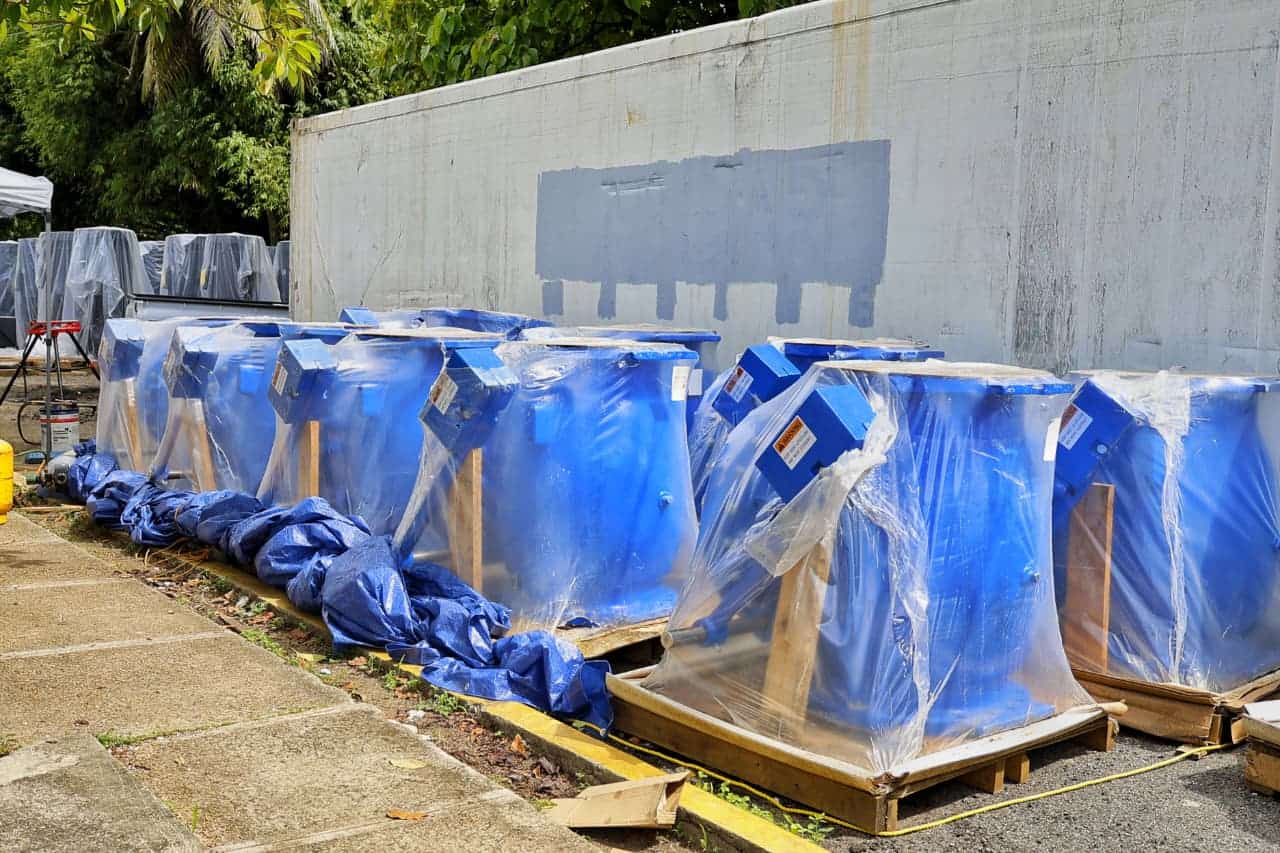 Equipos nuevos de bombeo.