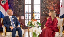Abinader se re&uacute;ne con la presidenta electa de Costa Rica, Laura Fern&aacute;ndez Delgado