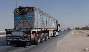 Un convoy con ayuda humanitaria parte de Argelia con destino a Gaza