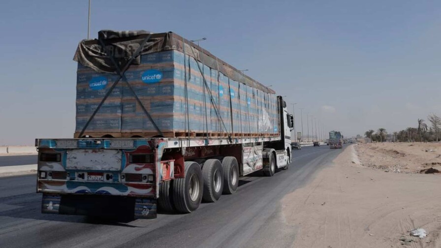 Un convoy con ayuda humanitaria parte de Argelia con destino a Gaza
