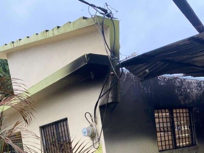 Incendio en vivienda La Vega provoca terror en familia