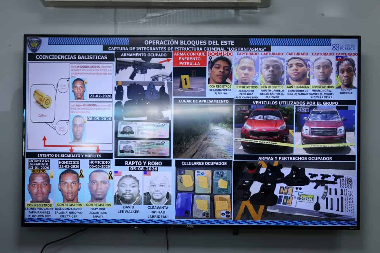 Los implicados e n la presunta red criminal.