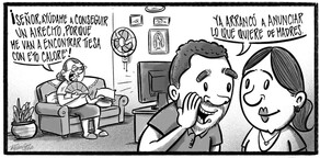 Caricatura de Noticiero Poteleche 12 mayo 2026