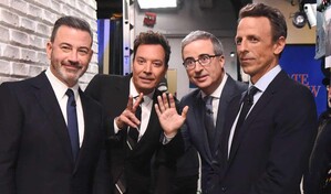 Los cinco presentadores de los programas de TV nocturnos de EE. UU. defienden su valor