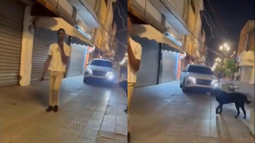 Retienen vehículo de conductor captado transitando en la calle El Conde