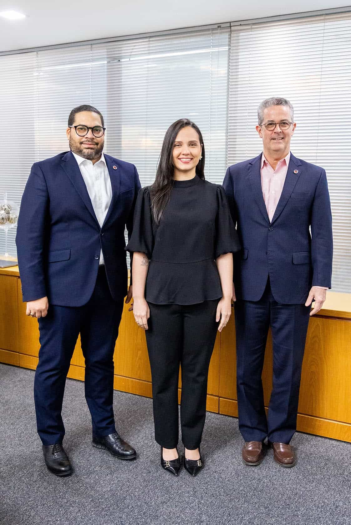 Andr&eacute;s Noboa, Daniela Nadal y Jos&eacute; Manuel Torres.