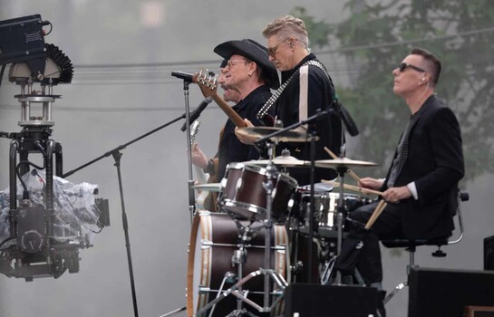 La banda irlandesa U2 graba nuevo video en calles del Centro Hist&oacute;rico de la Ciudad de M&eacute;xico