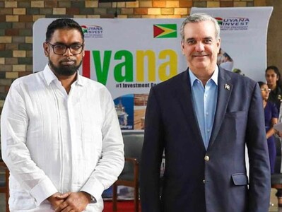 Presidente Abinader viaja a Guyana para reunión bilateral con Irfaan A