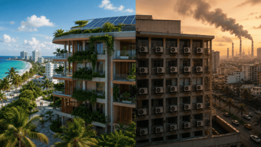 La crisis clim&aacute;tica tambi&eacute;n se construye en cemento, vidrio y aire acondicionado