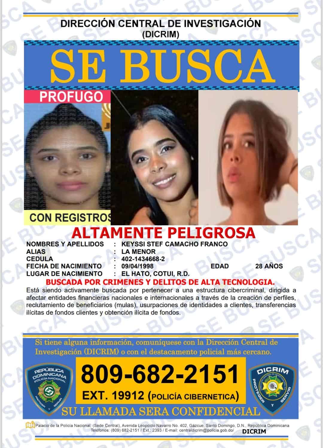 Aviso de b&uacute;squeda y captura de la Polic&iacute;a Nacional