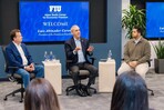 El presidente Luis Abinader llega a Miami y se re&uacute;ne con estudiantes dominicanos en Florida