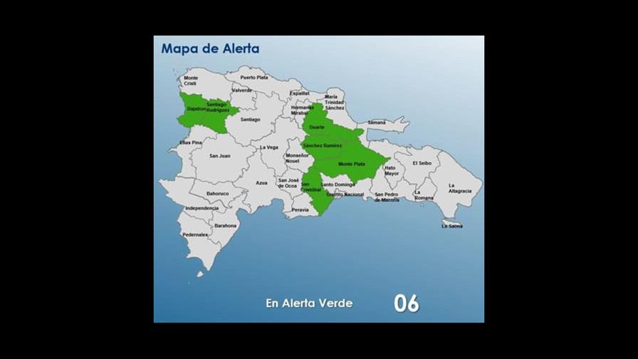 COE reduce a seis las provincias en alerta verde por incidencia de una vaguada en el país COE reduce a seis las provincias en alerta verde por incidencia de una vaguada en el país