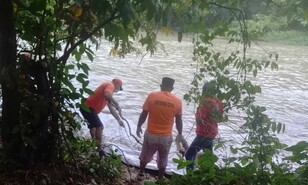 Recuperan cad&aacute;ver arrastrado por las aguas del r&iacute;o Yaque del Norte en Santiago