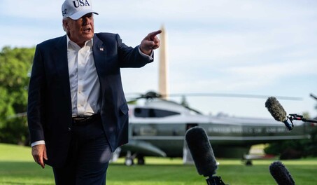 El helic&oacute;ptero de Trump tuvo un acercamiento en vuelo con un avi&oacute;n comercial en Washington