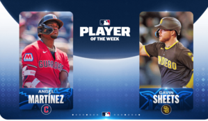 Angel Mart&iacute;nez y Gavin Sheets son reconocidos como jugadores de la semana en MLB