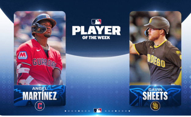 Angel Mart&iacute;nez y Gavin Sheets son reconocidos como jugadores de la semana en MLB
