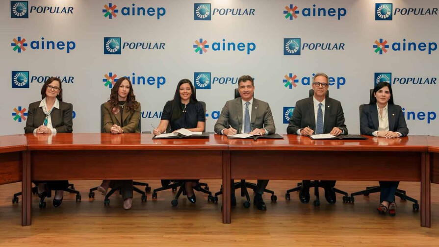 Banco Popular y la AINEP firman alianza estrat&eacute;gica en favor de la educaci&oacute;n de calidad