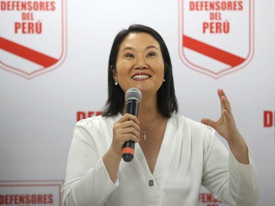 Keiko Fujimori lidera sondeo para balotaje en Perú