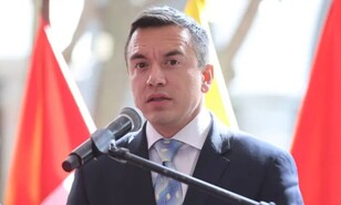 Noboa afirma que no est&aacute; cansado y se reafirma en seguir su guerra al crimen en Ecuador
