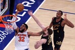Knicks logran primer triunfo de final del Este con inveros&iacute;mil remontada; Towns, un doble doble