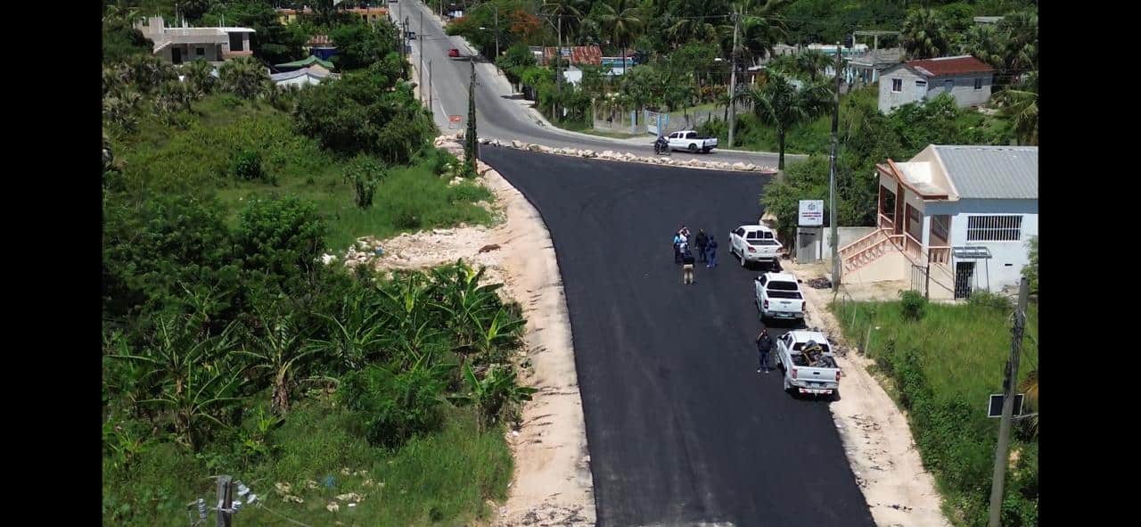 Parte de la ruta del desvío La Ceiba