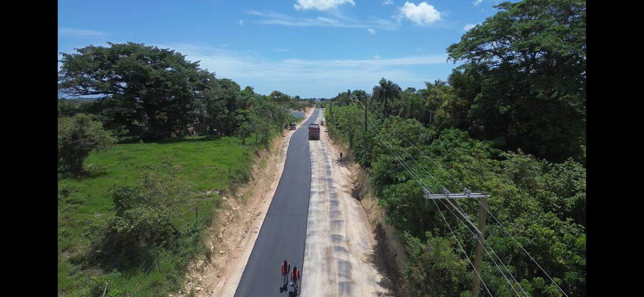 Parte de la ruta del desvío La Ceiba
