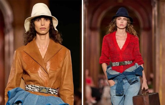 Volantes, cuero motero y celebridades, a juego en el desfile de Louis Vuitton en Nueva York