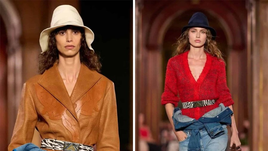 Volantes, cuero motero y celebridades, a juego en el desfile de Louis Vuitton en Nueva York
