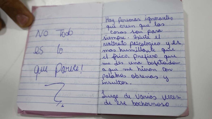 La libreta de Carolina: seis p&aacute;ginas de dolor que anticiparon su tr&aacute;gica muerte
