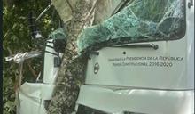 Cuatro menores lesionados tras el choque de autob&uacute;s contra un &aacute;rbol en Boca de Yuma