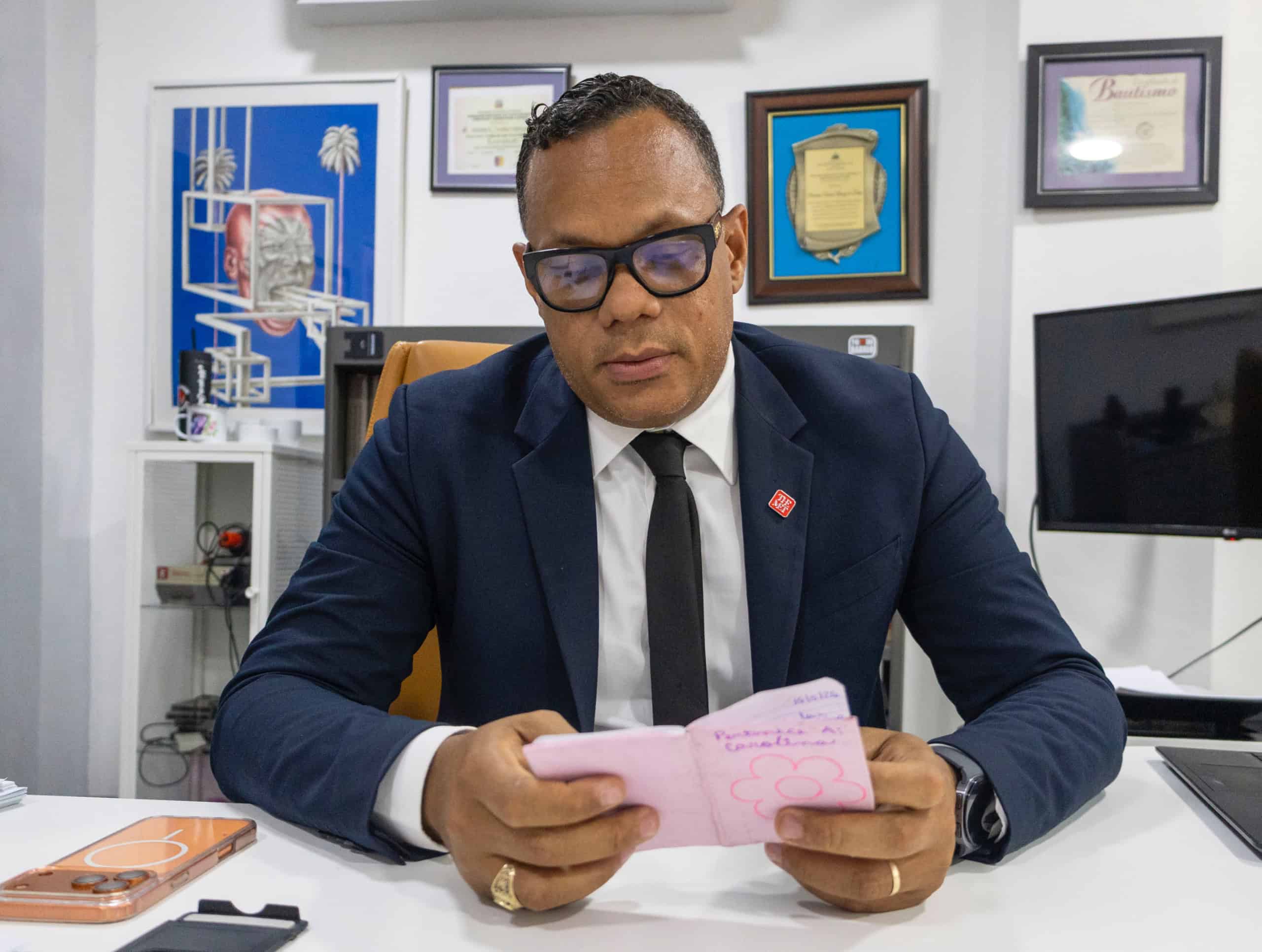 Abogado Andres Toribio, representante de la familia de Indhira Beltr&eacute;.