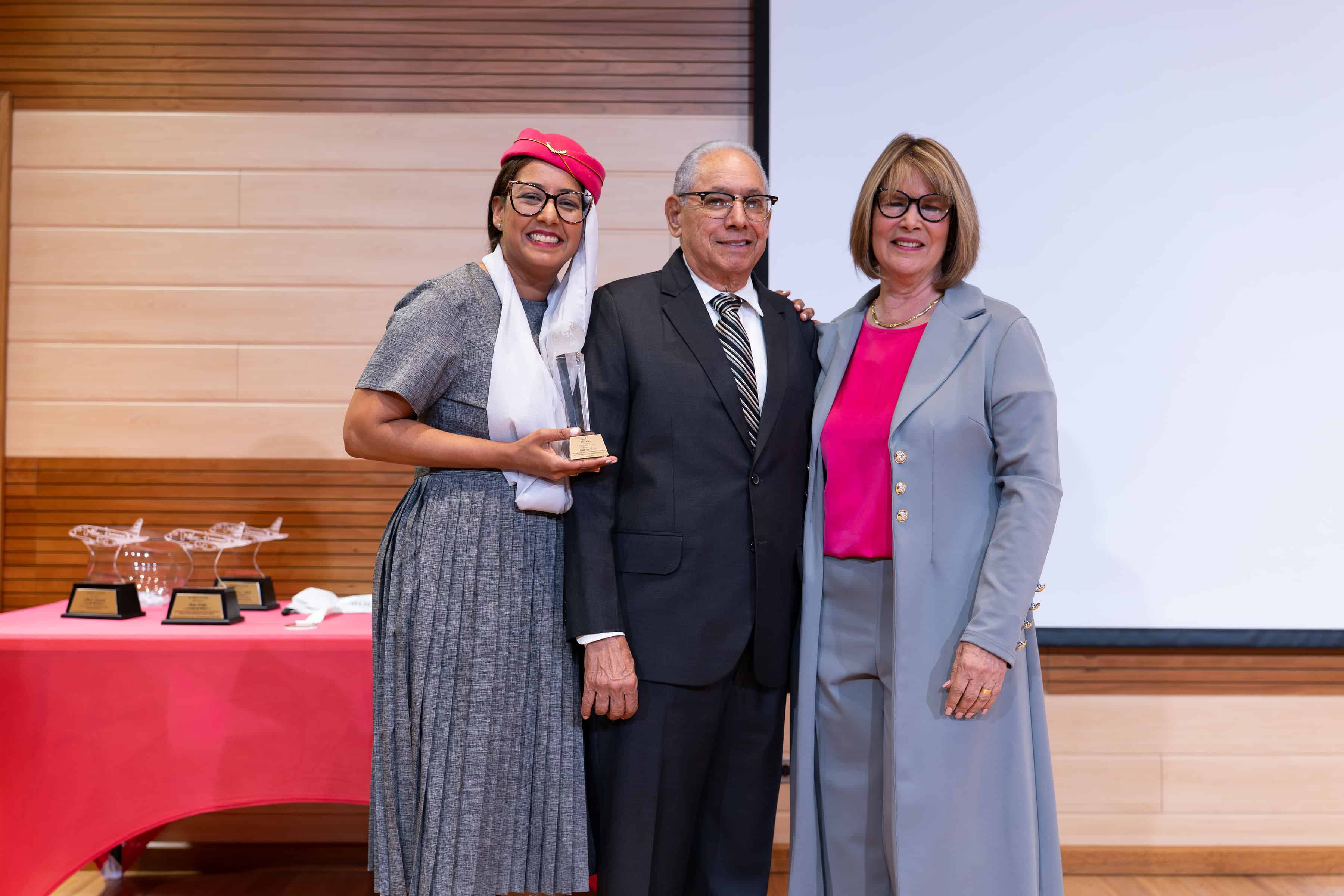 Nathalie Vidal, Luis José Vidal y Margarita de Vidal.