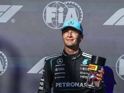 Fórmula 1: Russell  le arrebata la pole a Antonelli