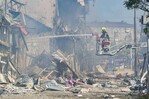 Bombardeo masivo ruso en Kiev: dos muertos y decenas de heridos Bombardeo masivo ruso en Kiev: dos muertos y decenas de heridos