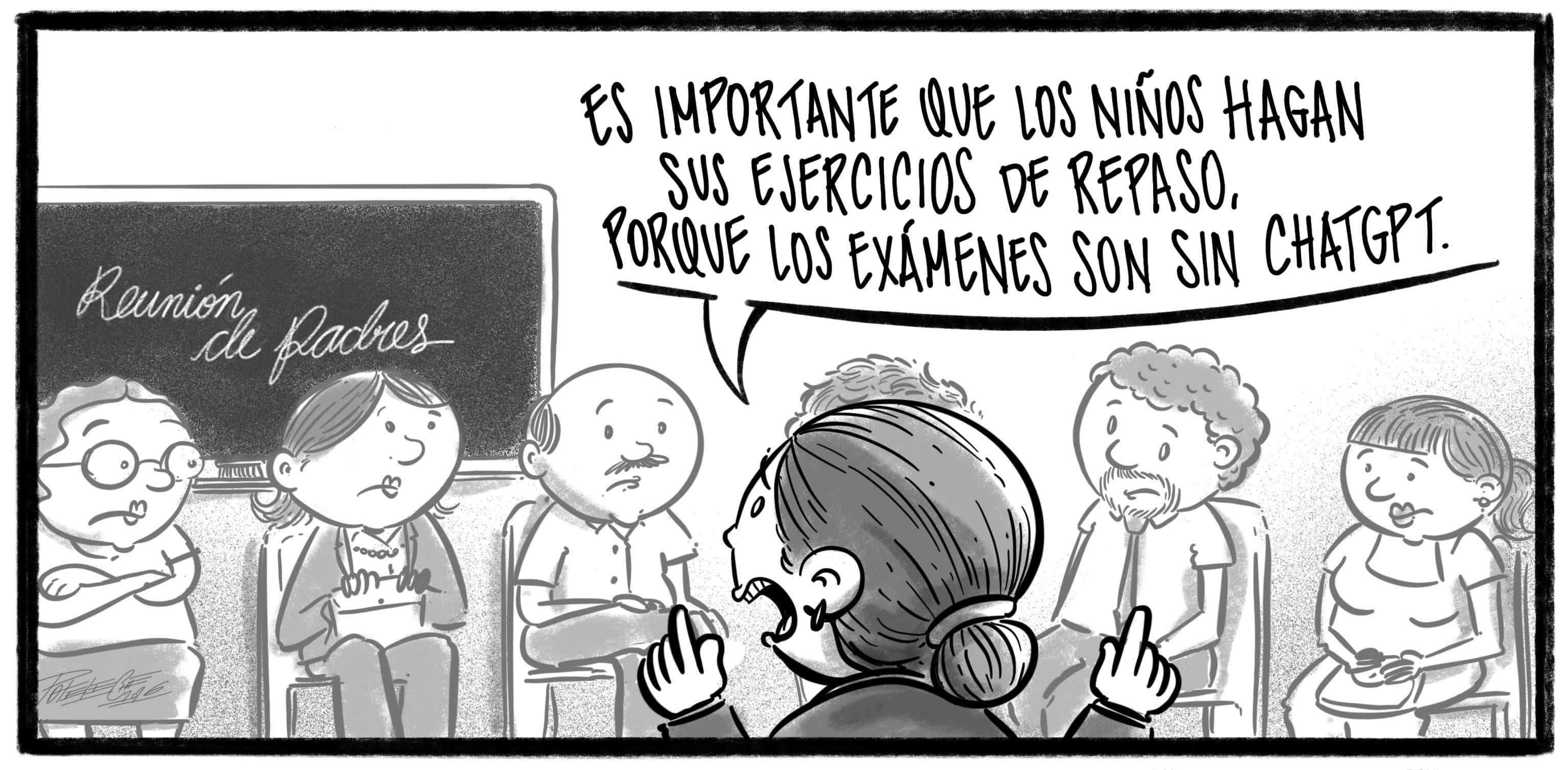 Caricatura de Noticiero Poteleche 25 mayo 2026
