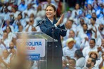 Carolina Mej&iacute;a reitera en Santiago: Estoy preparada para ser presidenta