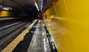 Se registran filtraciones en estaci&oacute;n Rosa Duarte del Metro tras intensas lluvias en Santo Domingo