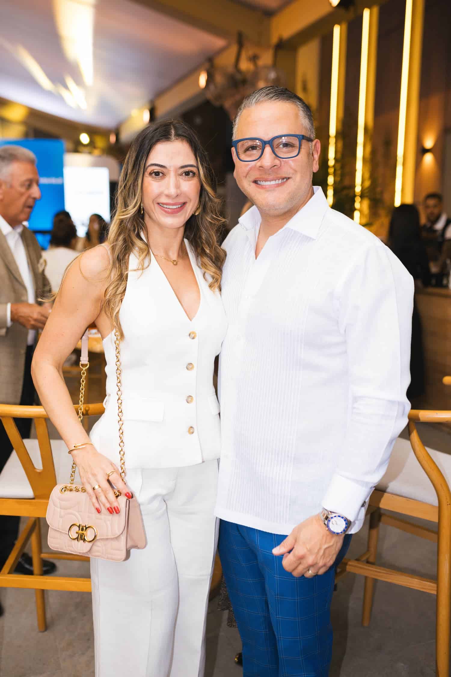Michelle Goulart y Julio Sicard.