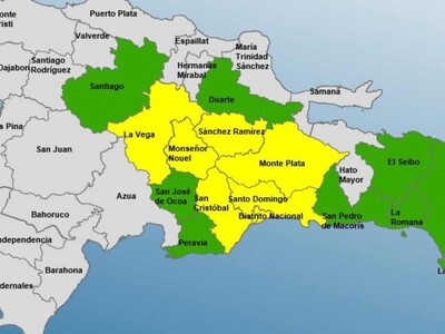 Clima en RD: 14 provincias en alerta por vaguada