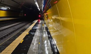 Corrigen filtraci&oacute;n de agua en estaci&oacute;n Rosa Duarte del Metro de Santo Domingo