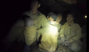 Encuentran con vida a 5 de las 7 personas atrapadas en una cueva de Laos hace una semana