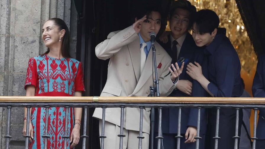 BTS lanza detrás de cámaras de su visita en Palacio Nacional en México BTS lanza detrás de cámaras de su visita en Palacio Nacional en México