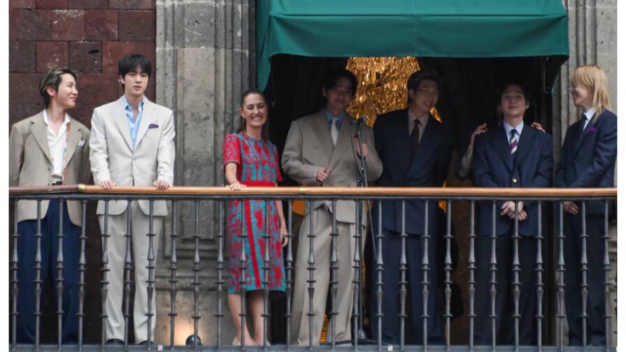 BTS muestra en un video los detalles de su encuentro con Sheinbaum en el Palacio Nacional BTS muestra en un video los detalles de su encuentro con Sheinbaum en el Palacio Nacional