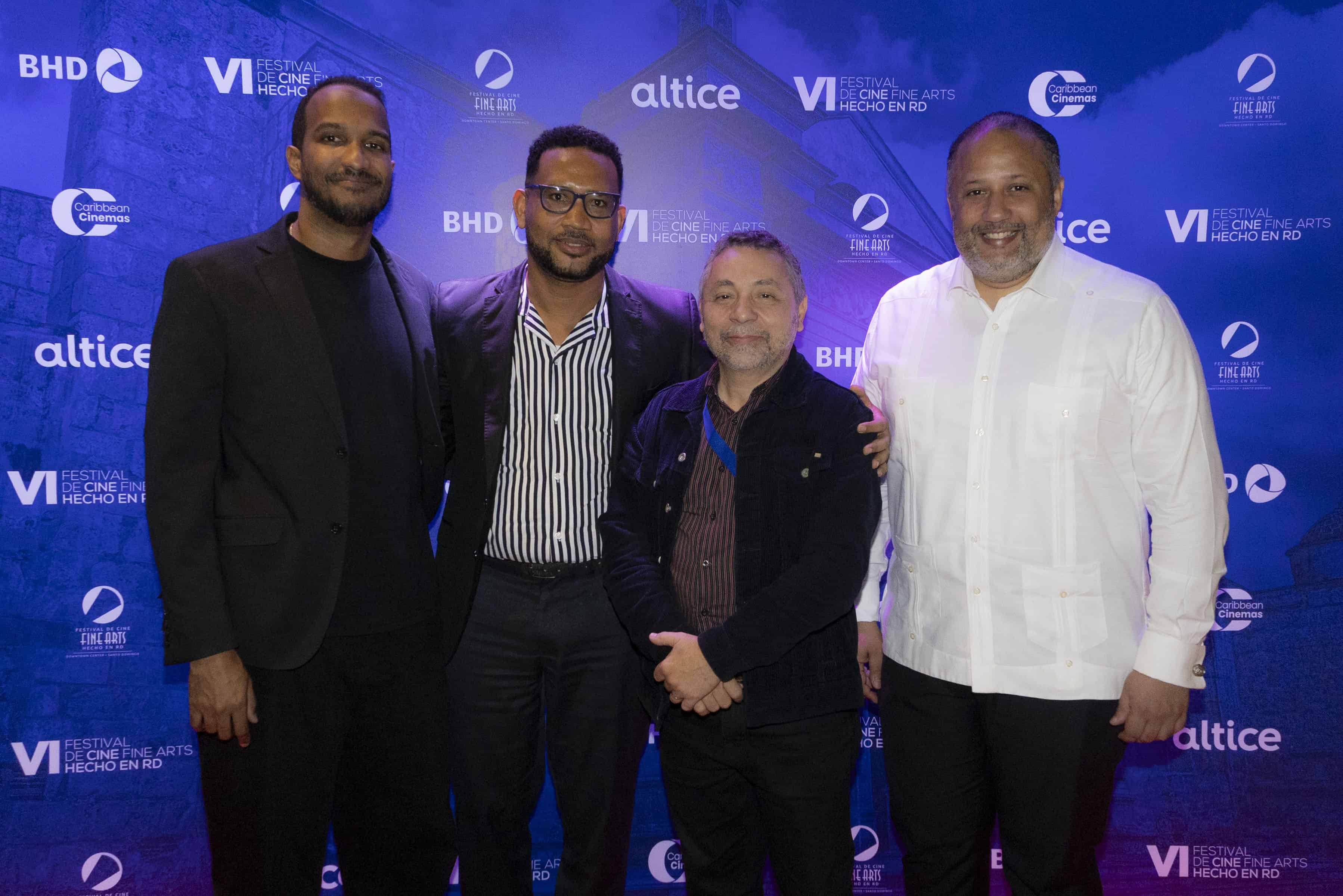 Yoel Morales, Jeury Frías, Félix Manuel Lora y Nolberto Batista, parte del jurado del festival. (DIARIO LIBRE /SAMIL MATEO DOMINICI)