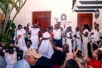 Los congos de Villa Mella llevan su espiritualidad al Centro Cultural Banreservas