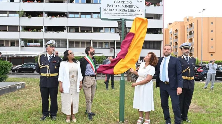 Inauguran en Roma un jardín en honor a las hermanas Mirabal Inauguran en Roma un jardín en honor a las hermanas Mirabal