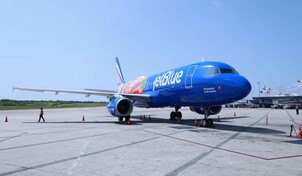 JetBlue presenta su primera aeronave inspirada en la Rep&uacute;blica Dominicana